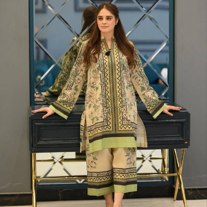 Pehnava Style Pure Natural Crepe With Digital Print Co-Ord Set