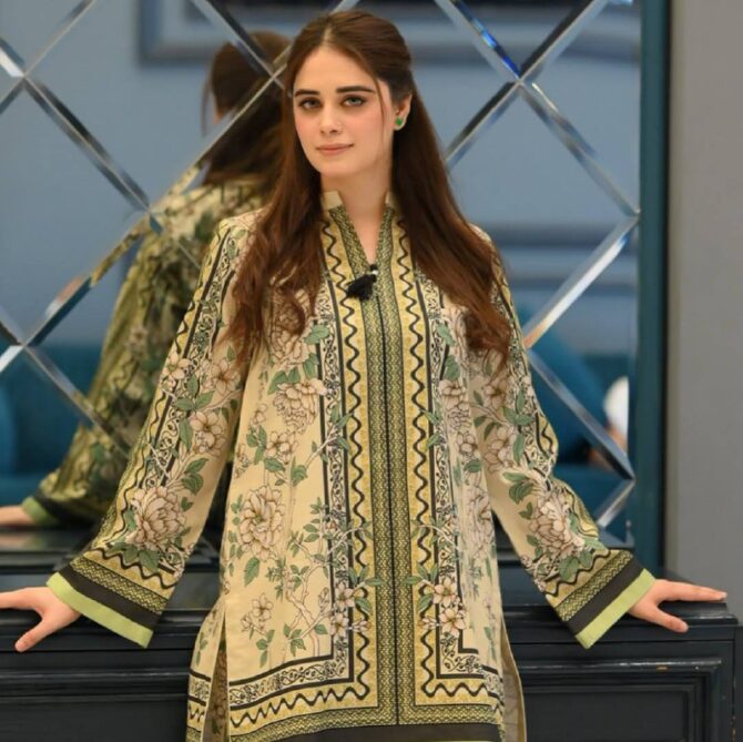 Pehnava Style Pure Natural Crepe With Digital Print Co-Ord Set - Image 2