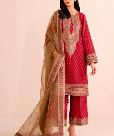 Pehnava Style Pure Chinon Silk With Digital Print With Embroidered Kurtie Palazzo And Dupatta