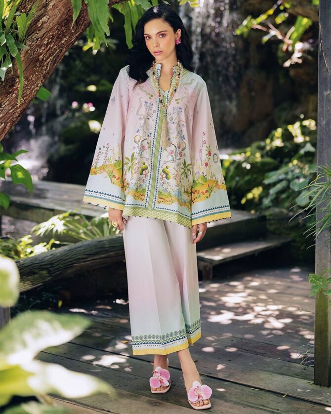 Pehnava Style Pure Natural Crepe With Digital Print Co-Ord Set