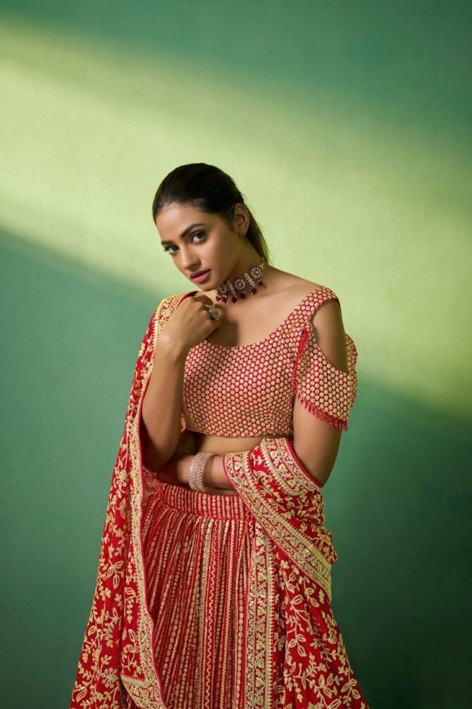 Pehnava Style Georgette Semi Stitched Lehenga - Image 2