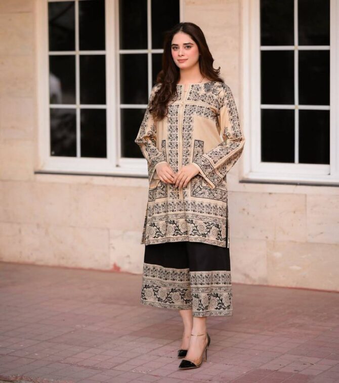 Pehnava Style Pure Natural Crepe With Digital Print Co-Ord Set