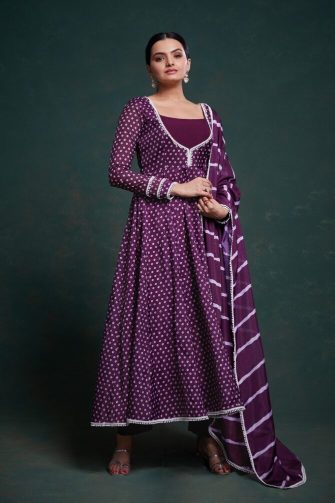 Pehnava Style Crepe Micro Cotton Digital Printed Kurtie Set