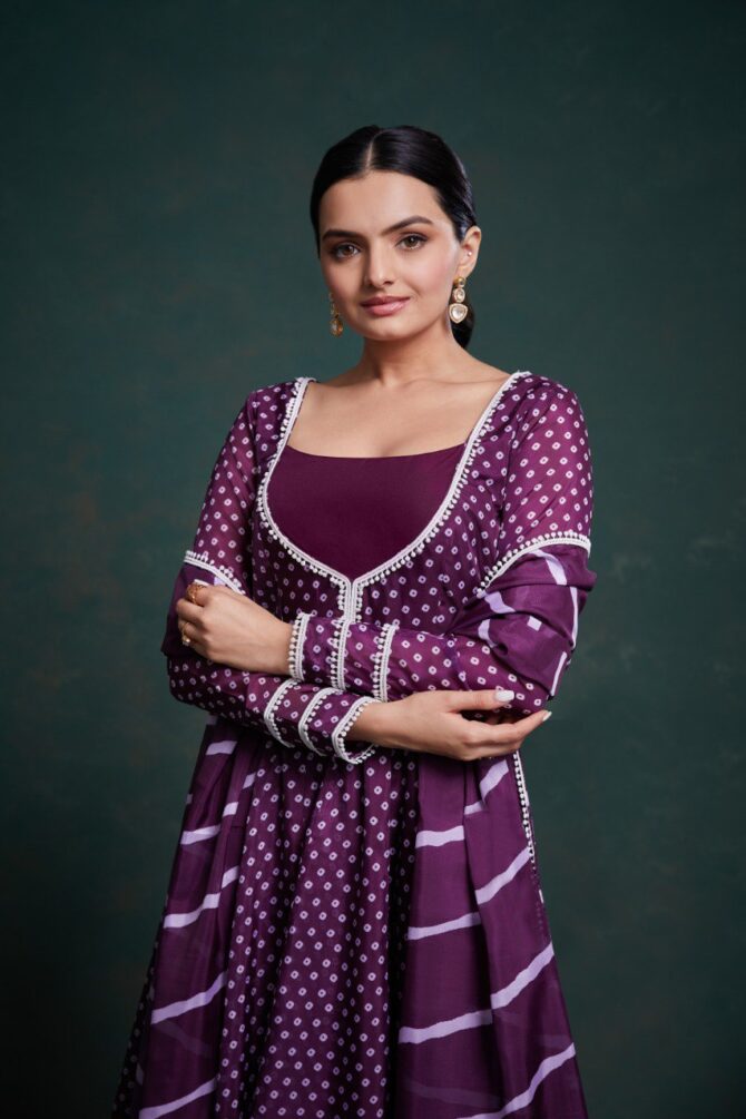 Pehnava Style Crepe Micro Cotton Digital Printed Kurtie Set - Image 4