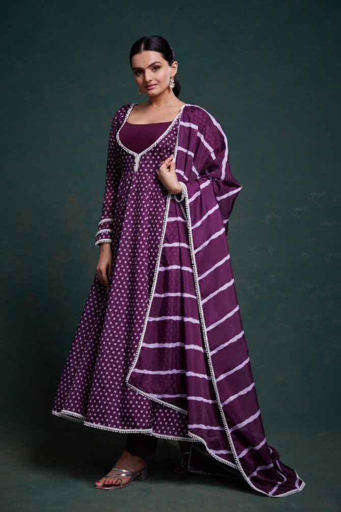 Pehnava Style Crepe Micro Cotton Digital Printed Kurtie Set - Image 6