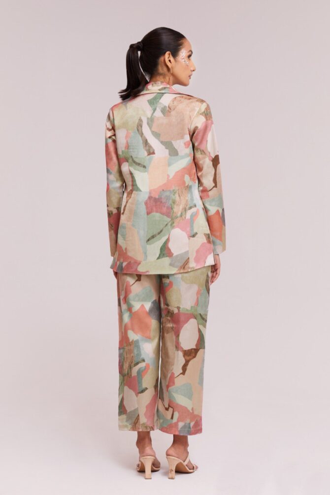 Pehnava Style Multi Color Modal Satin Printed Co-Ord Set - Image 6