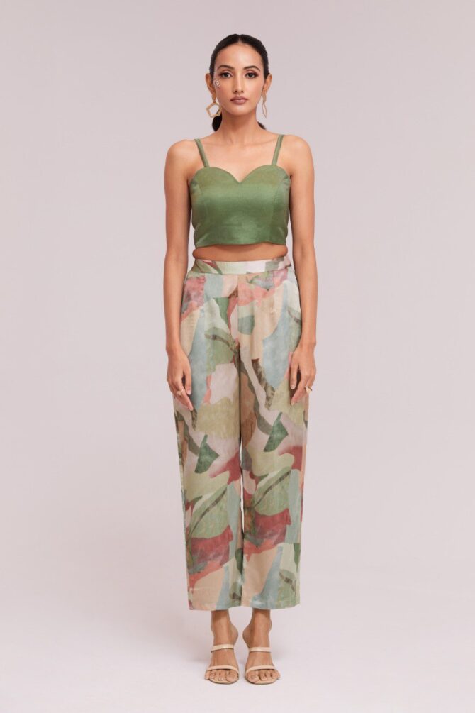 Pehnava Style Multi Color Modal Satin Printed Co-Ord Set - Image 5