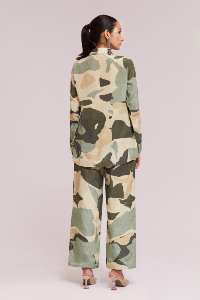 Pehnava Style Multi Color Crepe Printed Co-Ord Set - Image 4