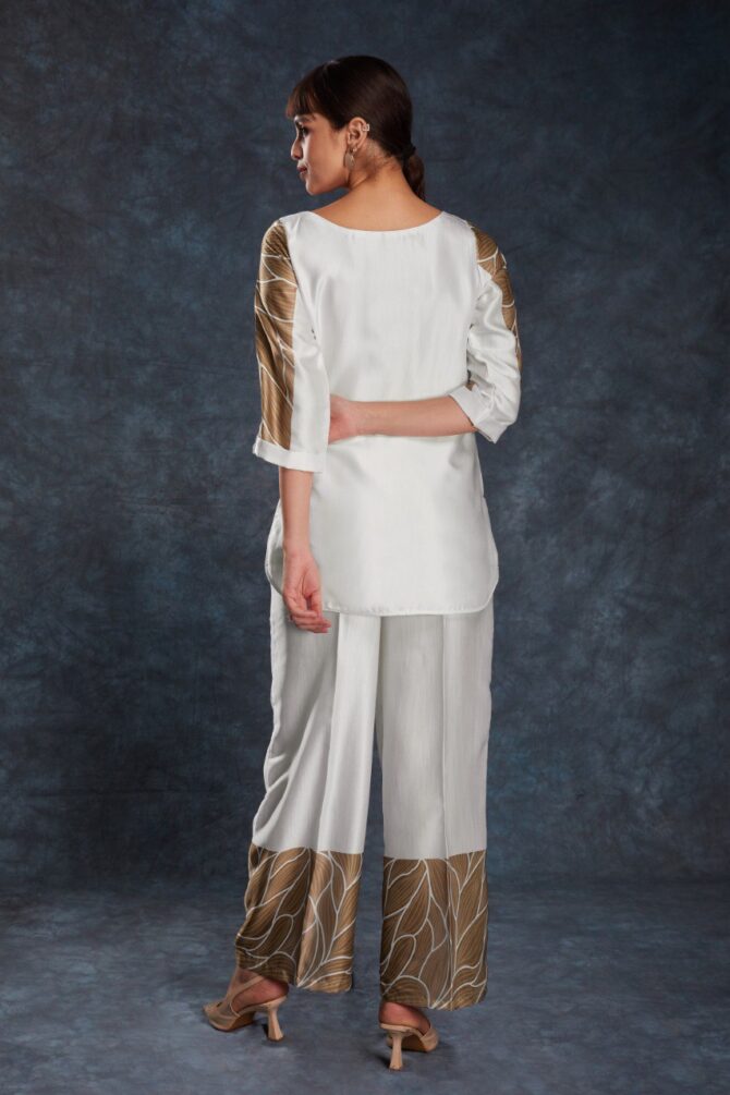 Pehnava Style Printed Linen Co Ord Set - Image 5