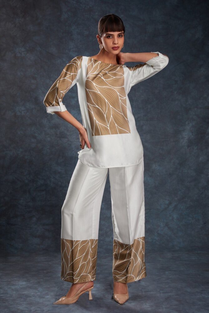 Pehnava Style Printed Linen Co Ord Set