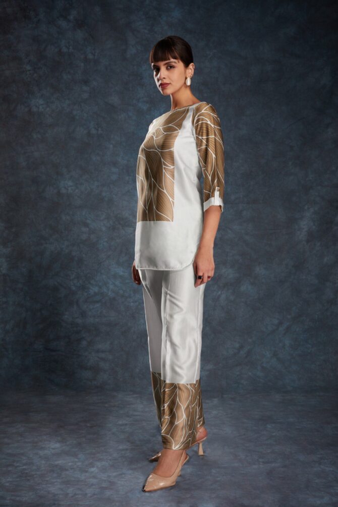 Pehnava Style Printed Linen Co Ord Set - Image 7