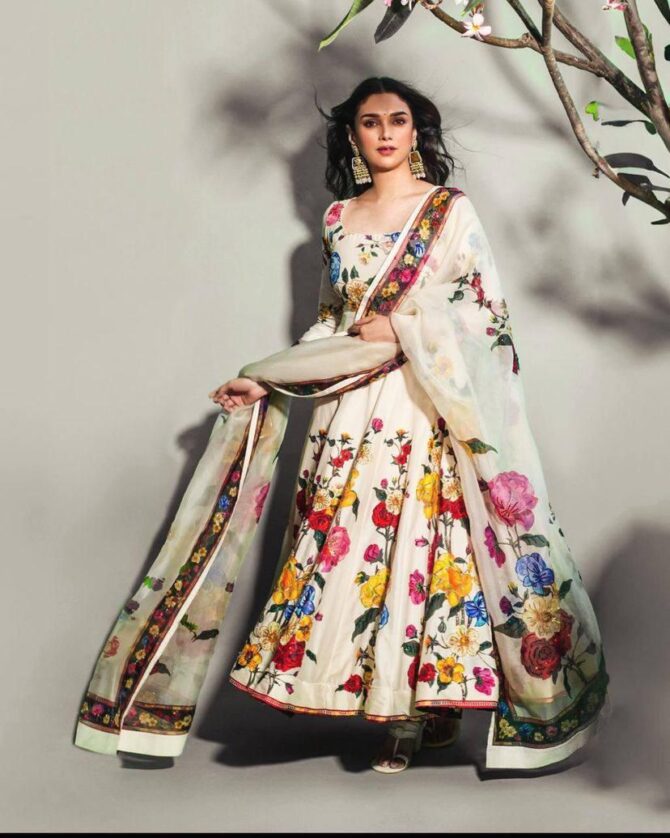 NEW SUMMER SPECIAL DESIGNER PRINTED ANARKALI GOWN - Image 3