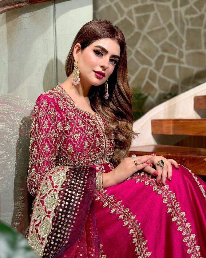 PRESENTING NEW GOOD QUALITY HEAVY SEQUINS EMBROIDERY WORK ANARKALI STYLE OUTFIT IN CHINON SILK FABRIC - Image 2