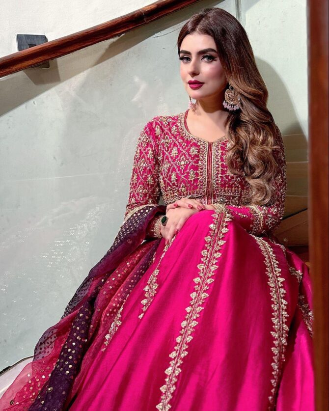 PRESENTING NEW GOOD QUALITY HEAVY SEQUINS EMBROIDERY WORK ANARKALI STYLE OUTFIT IN CHINON SILK FABRIC - Image 3