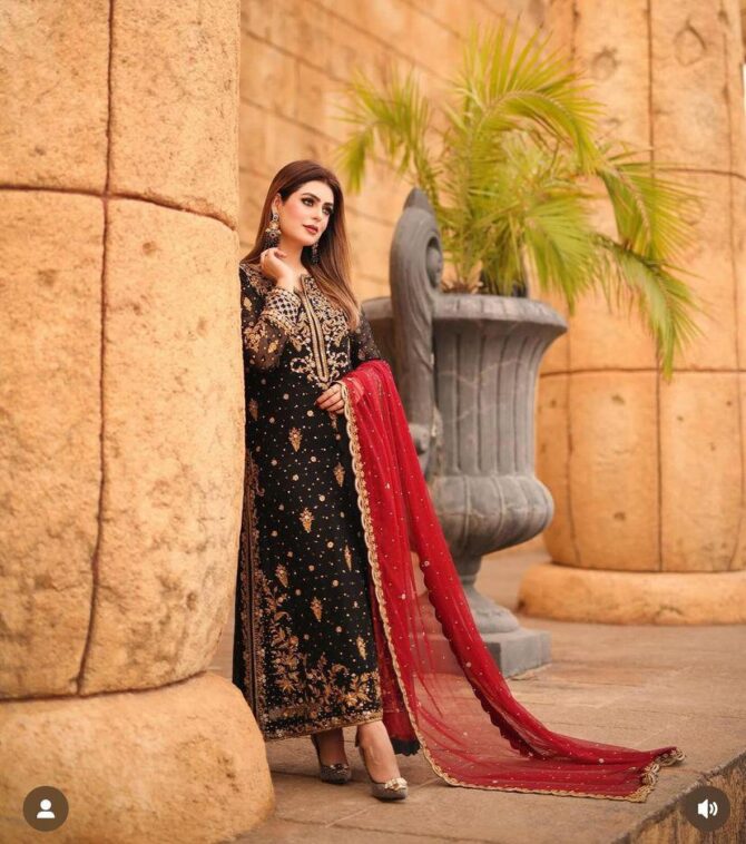 PRESENTING NEW KURTI SET IN GEORGETTE FABRIC WITH SEQUINS & ZARI EMBROIDERY WORK - Image 7