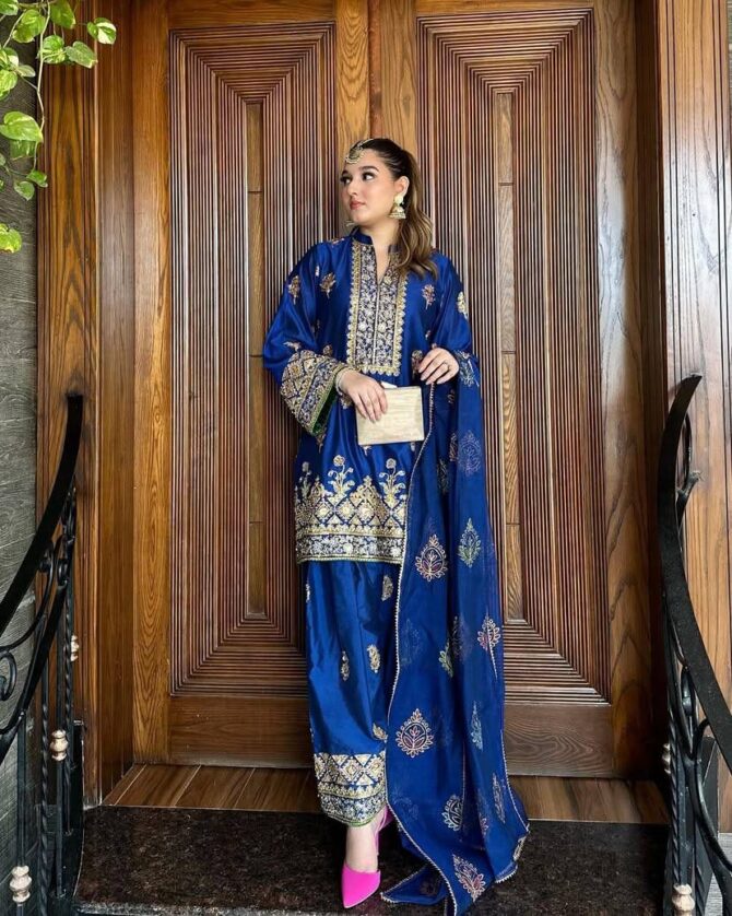 PRESENTING NEW KURTI-PLAZZO SET IN CHINON SILK  WITH BEAUTIFUL SEQUINS EMBROIDERY WORK - Image 5