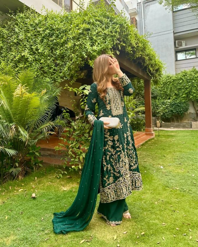 ENHANCE THE BEAUTY OF YOUR WARDROBE WITH THIS NEWLY LAUNCHED FLAIRED KURTI-PLAZZO SET - Image 3