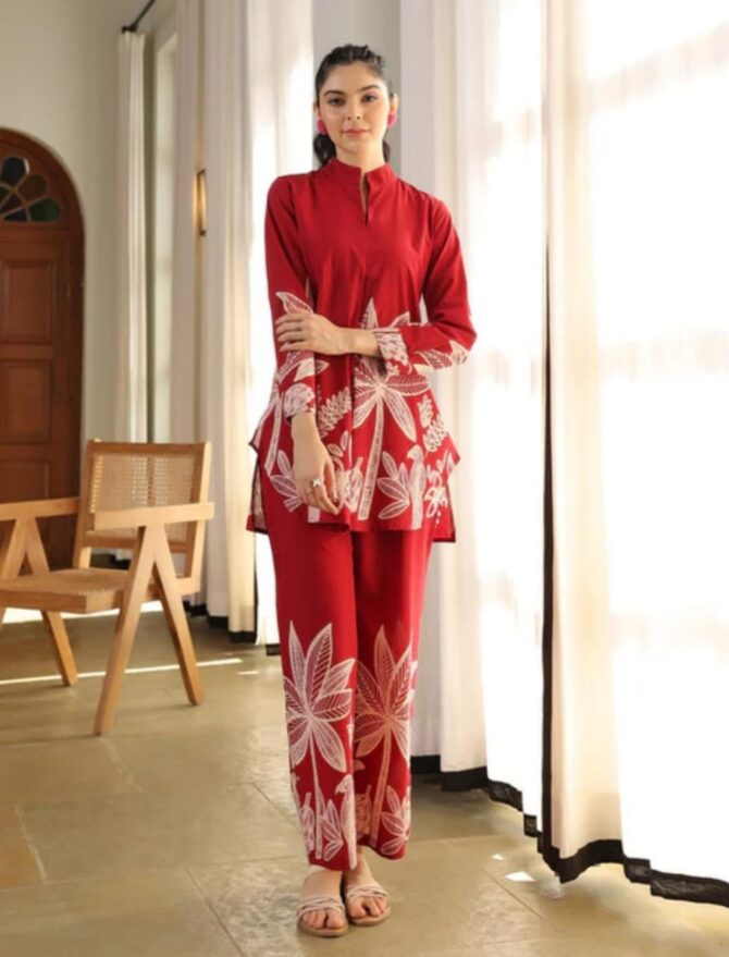 Pehnava Style Cotton Malti Print Co-Ord Set