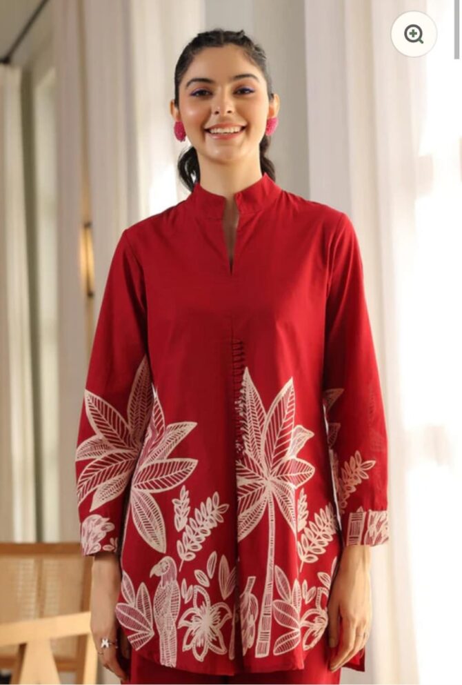 Pehnava Style Cotton Malti Print Co-Ord Set - Image 2