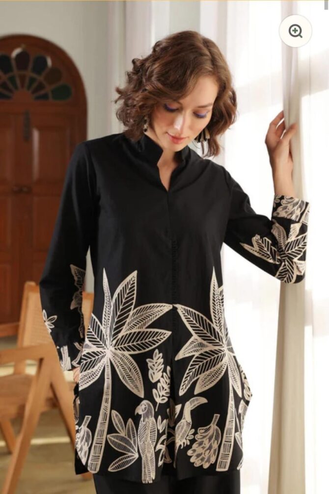 Pehnava Style Cotton Malti Print Co-Ord Set - Image 2
