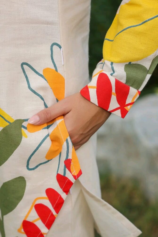Pehnava Style Natural Cotton Flex Multi Print Co-Ord Set - Image 3