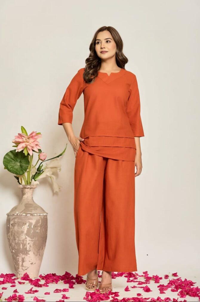 Pehnava Style Heavy Cotton Slub Co-Ord Set
