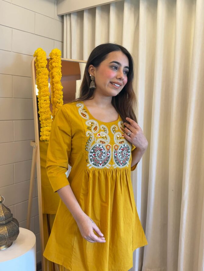 Pehnava Style Jaipur Cotton Embroiderd Co-Ord Set - Image 6